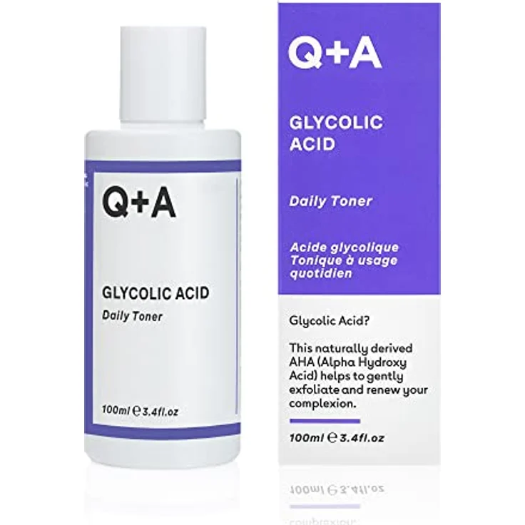 Q+A Glycolic Acid Daily Toner Feuchtigkeitsspendender Gesichtstoner für strahlende Haut 100 ml – Bild 2