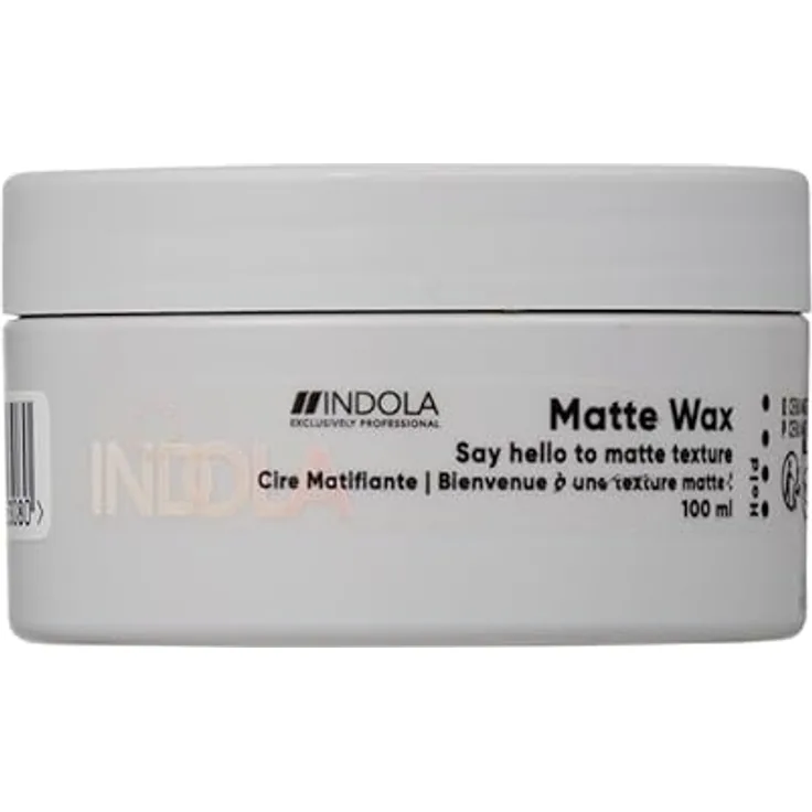 Indola Matte Wax, Mattierendes Haarwachs für Damen, 100 ml mit langanhaltendem Halt und mattem Effekt