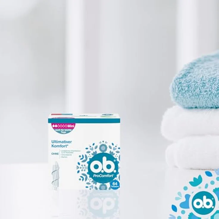 o.b. ProComfort Tampons Mini, mit Dynamic Fit Technologie und SilkTouch Oberfläche für ultimativen Komfort und zuverlässigen Schutz, einzeln verpackt – Bild 8