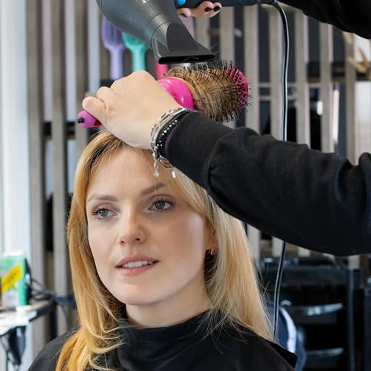 Olivia Garden Expert Blowout Shine – Pink - 55 - Runde, antistatische Keramikbürste für glänzende und frizzfreie Blowouts – Bild 3