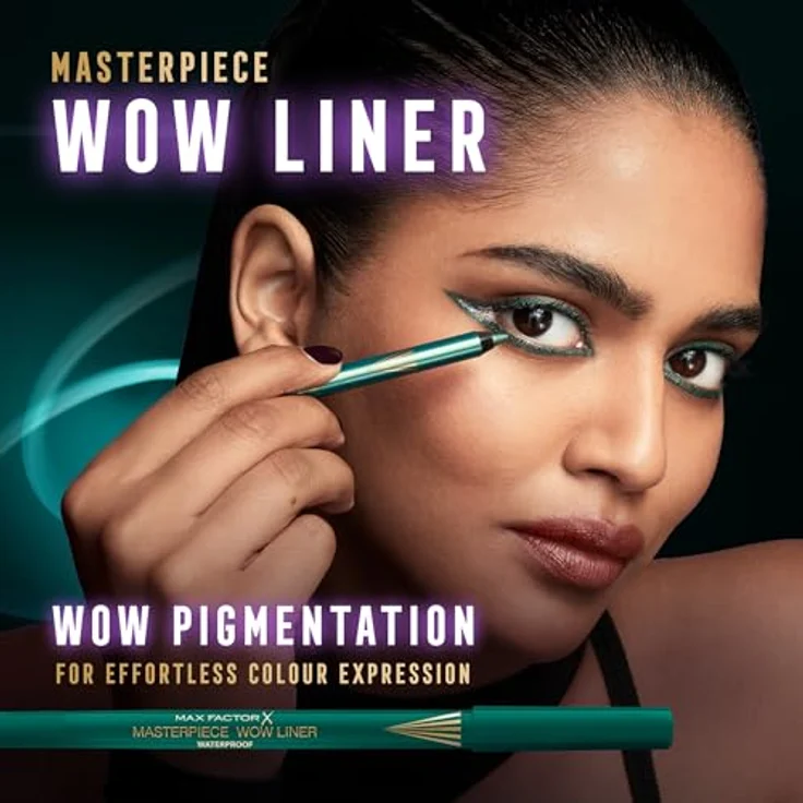 Max Factor, Masterpiece WOW Liner 310 Sable Black, 1.2 g - Intensive und lebendige Farben ab der ersten Anwendung – Bild 5