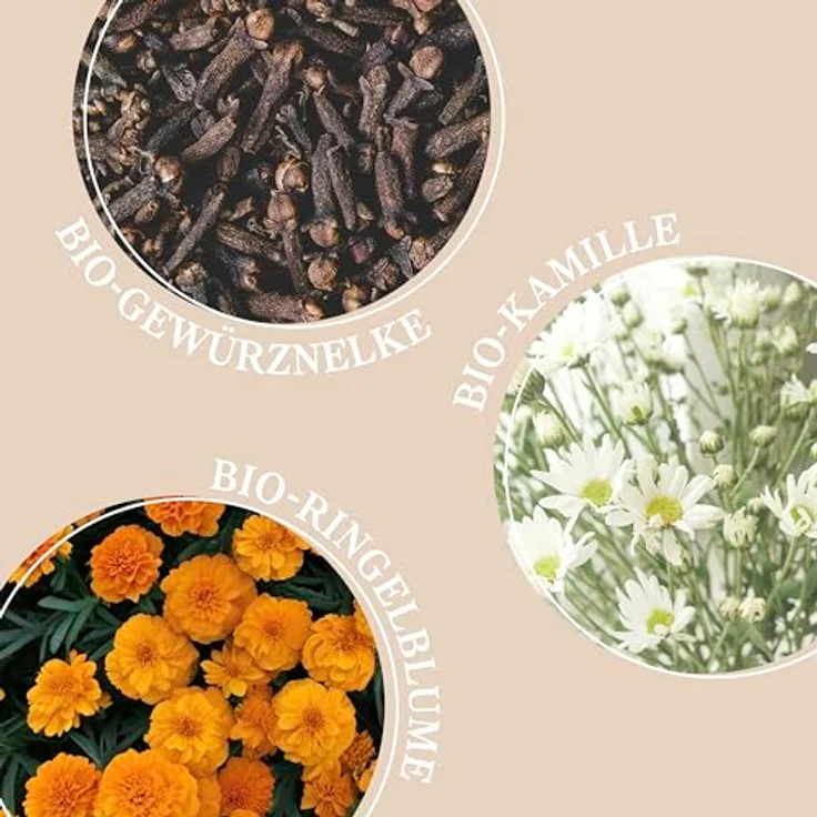 MABYEN Baby Zahnungsgel, 10ml mit Bio-Gewürznelke, Bio-Kamille und Bio-Ringelblume zur natürlichen Zahnungshilfe – Bild 3