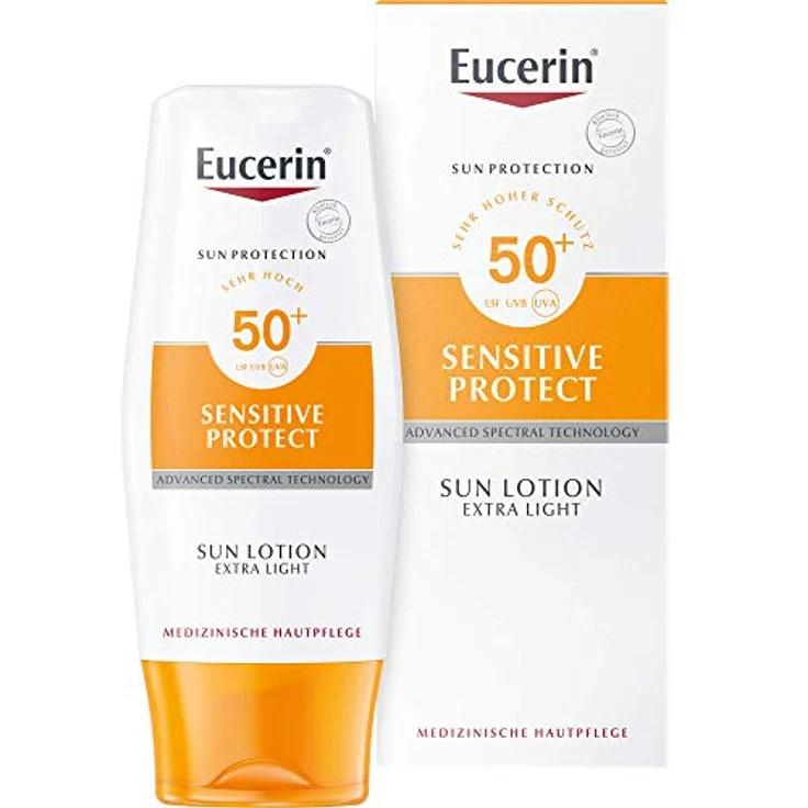 Eucerin Pflege Eucerin Pflege Sun Lotion Extra Leicht LSF 50 Sonnenlotion 150 ml – Bild 6