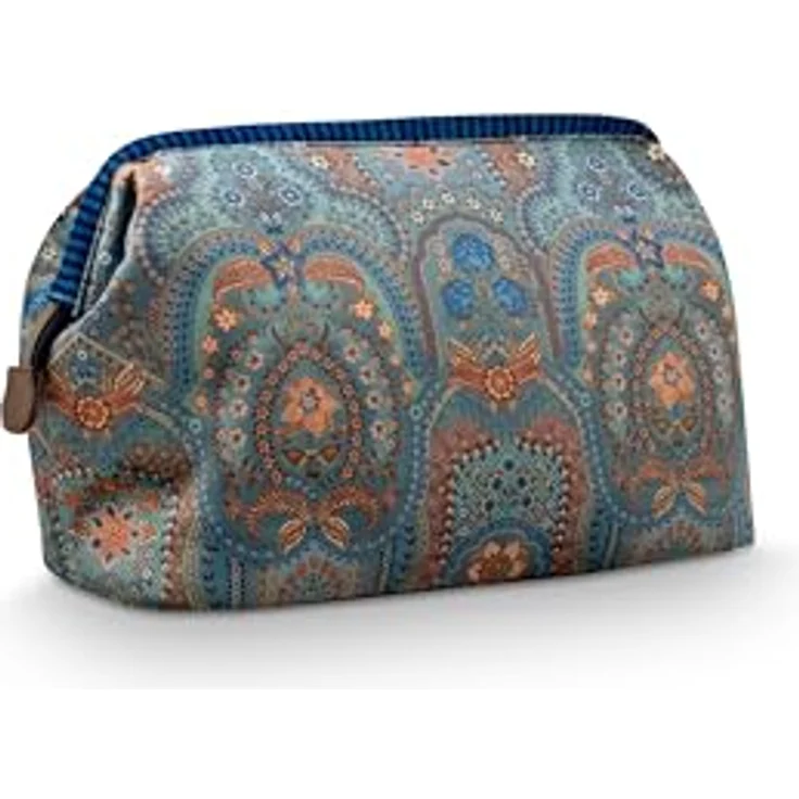 Pip Studio Cooper Cosmetic Purse Extra Large Jabali Blue, großzügiger Stauraum, robustes Material, praktische Aufteilung, kompakt und leicht zu reinigen, 30x13.8x20.7cm – Bild 2