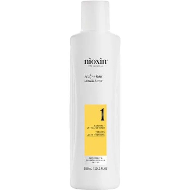 NIOXIN Scalp + Hair System 1 Conditioner - Haarspülung für unbehandeltes Haar. Beugt dünner werdendem Haar vor - mit Biotin, Koffein & Niacinamid (300 ml) – Bild 1