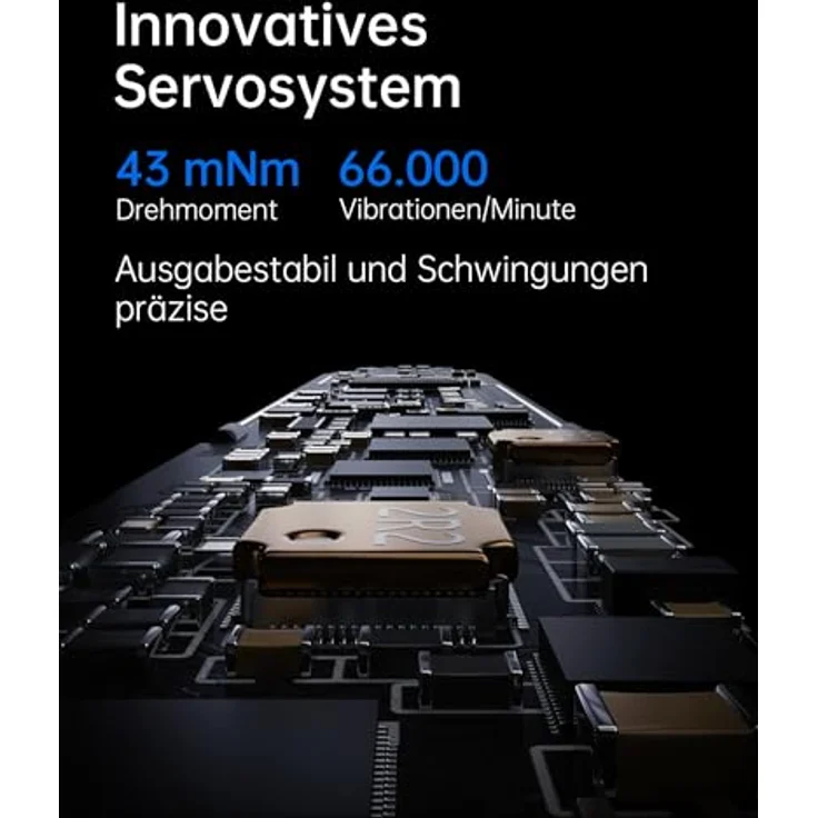 Laifen Wave elektrische Zahnbürste, 66.000 Vibrationen/Minute, IPX7 wasserdicht, 3 Bürstenköpfe, wiederaufladbar (Edelstahl) – Bild 4