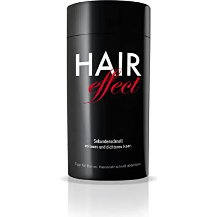 Hair Effect – Volles Haar in Sekunden! Dunkelbraunes Premium Streuhaar 26g | Schütthaar zur Haarverdichtung und Ansatzkaschierung | Authentischer Look in Sekunden für Männer und Frauen