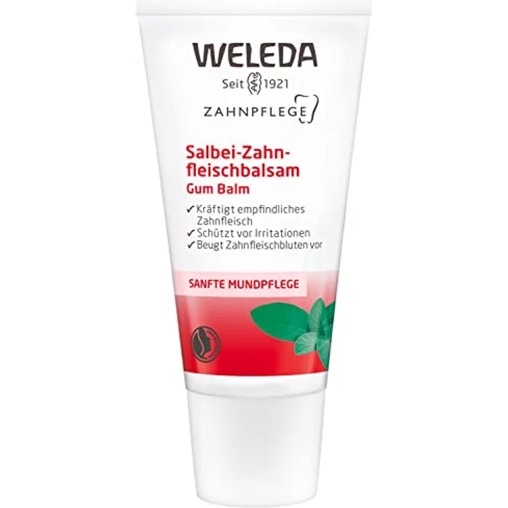 WELEDA Bio Salbei Zahnfleischbalsam, Naturkosmetik Pflegegel für empfindliches Zahnfleisch, Zahnpasta zur regelmäßigen Mundhygiene mit natürlichen Ölen für einen frischen Atem (1 x 30 ml) – Bild 2