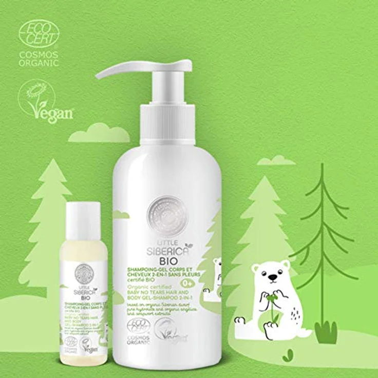 Natura Siberica Gel douche - Shampoing Sans Pleurs Corps et Cheveux certifié BIO 250 ml, Natürliche Unterstützung für Ihre Ernährung, Energiebooster im Alltag, Verantwortungsvolle Inhaltsstoffe – Bild 2