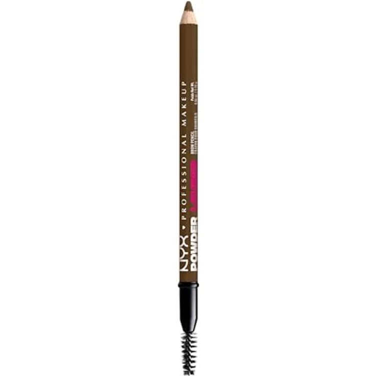 NYX Professional Makeup Powder Louder Augenbrauenstift, 1,2 g, vegane Formel, pudriges Finish, 05 Soft Brown