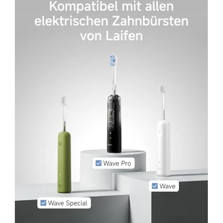 Laifen Pro Ersatzbürsten, 6er Pack, Fest, mit spiralgeformtem Borstendesign zur effektiven Interdentalreinigung – Bild 3