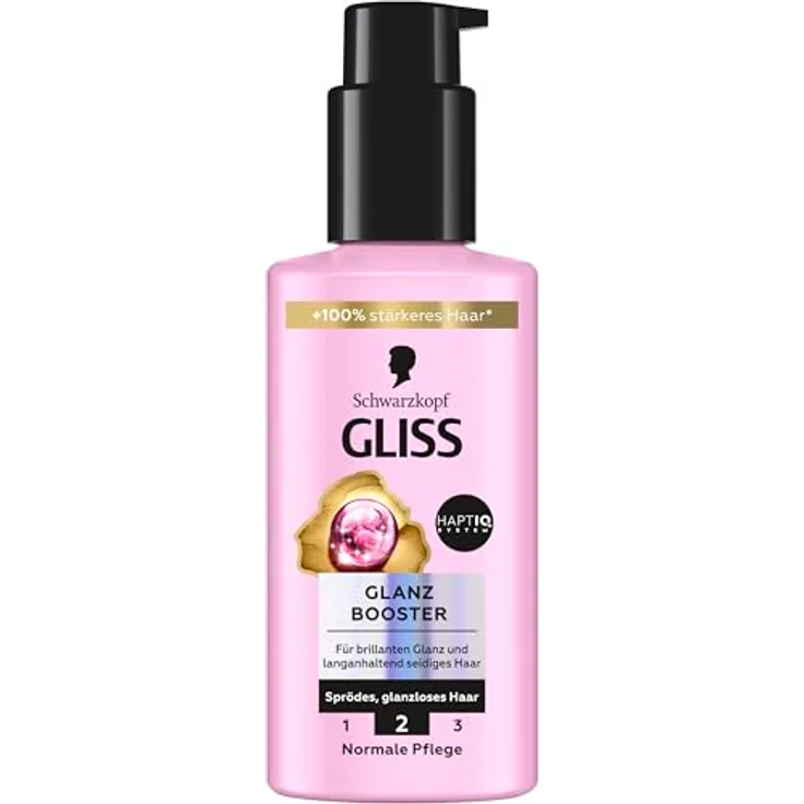GLISS Glanz Booster Haarserum (100 ml), Leave-In Haarpflege für brillanten Glanz und 100% stärkere Haarstruktur, vegane Formel – Bild 2
