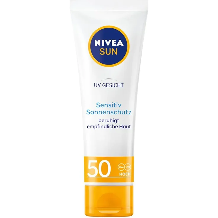 NIVEA SUN UV Gesicht Sensitiv SPF 50 Sonnencreme 50 ml