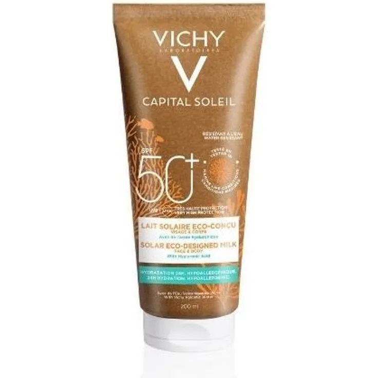Vichy CAPITAL Soleil feuchtigkeitsspendende Sonnen-Milch SPF 50+ Sonnencreme 200 ml