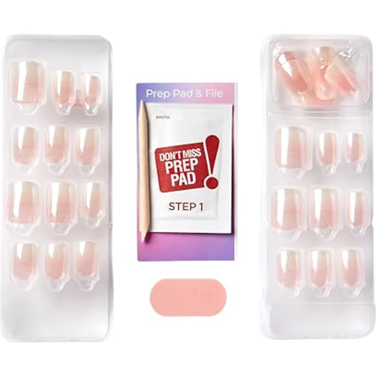 KISS Color FX im Press, selbstklebende künstliche Fingernägel, 30 Stück für Maniküre und Nageldesign – Bild 7