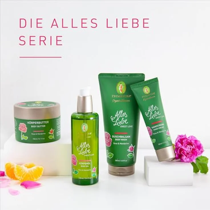 Primavera Alles Liebe Handcreme, 50 ml, mit Bio-Mandelöl und Bio-Cupuacu-Butter, natürliche Hautpflege für Damen – Bild 6