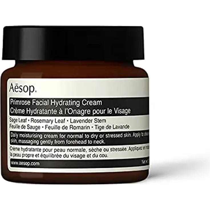 Aesop Primrose Facial Hydrating Cream, 60 ml, Feuchtigkeitsspendende Gesichtscreme, für trockene Haut