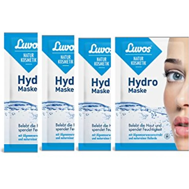 Luvos Heilerde Hydro Maske, 2x7,5 ml Gesichtsmaske mit naturreiner Heilerde & Algenmeerwasser-Extrakt, vegane Naturkosmetik, Öko-Test sehr gut – Bild 2
