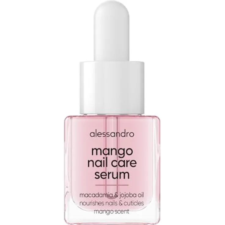 alessandro Mango Nail Care Serum, Pflegendes Nagelserum mit Vitamin E & Macadamiaöl, vegan, 10ml, für regenerierte & geschützte Nagelhaut