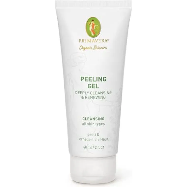 PRIMAVERA Peeling Gel - Deeply Cleansing & Renewing 60 ml - Naturkosmetik - Peeling für jede Haut - peelt und erneuert die Haut - vegan