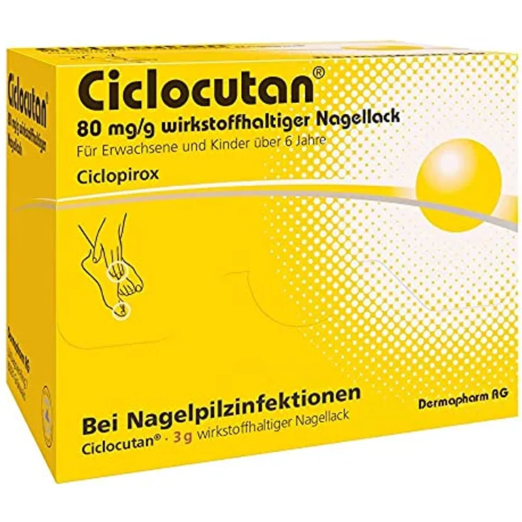 CICLOCUTAN 80 mg/g wirkstoffhaltiger Nagellack 3 g