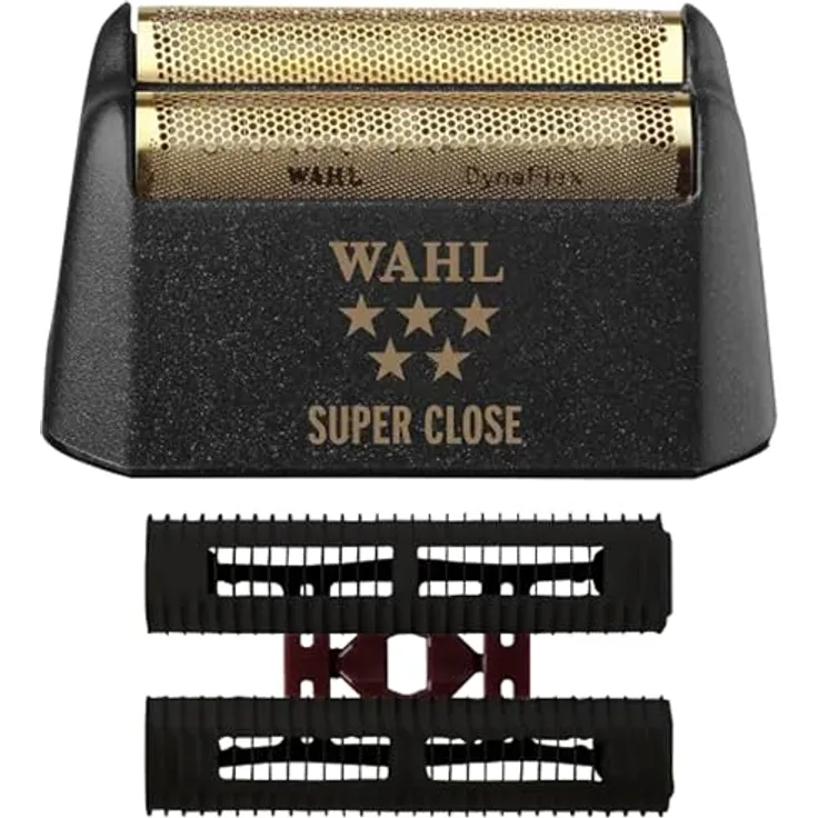Wahl Professional 5-Stern-Serie Finale Folie und Cutter Bar Montage #7043, hypoallergen für supernahe und stoßfreie Rasur, schwarz