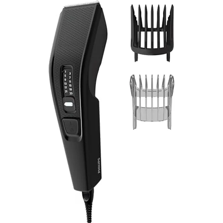 Philips Haarschneider HC3510/15, Series 3000, 13 Längeneinstellungen, DualCut-Technologie, selbstschärfende Klingen, schwarz – Bild 2