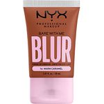 NYX Professional Makeup Weichzeichnende Foundation mit mittlerer Deckkraft und mattem Finish, Bis zu 12 Stunden Pflege und Feuchtigkeit, Mit Niacinamiden, Bare with Me, Farbe: Warm Caramel, 1 x 30 ml