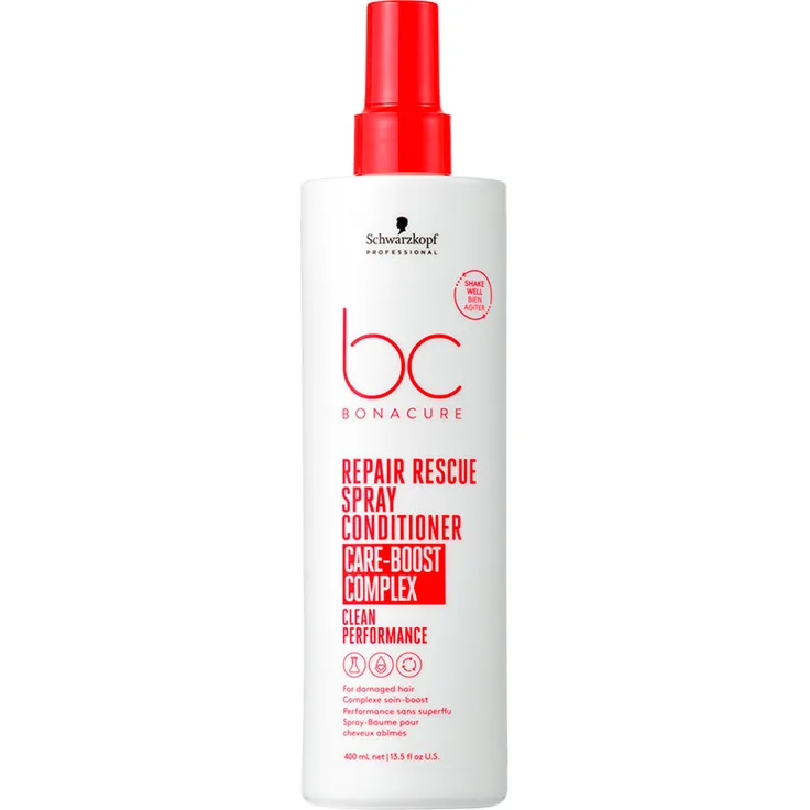 Schwarzkopf Professional BC Bonacure REPAIR RESCUE Spray Conditioner, 400 ml, veganer Leave-in mit Hitzeschutz und verbessertem Anti-Frizz-Effekt