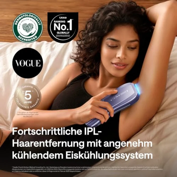 Ulike UI20S DB, IPL Haarentfernung Gerät mit Saphir-Eiskühltechnologie, Doppellicht und Hauttonerkennung – Bild 2