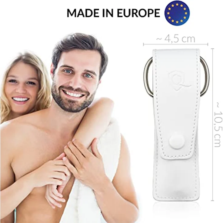 marQus Nagelschere und Pinzetten Set 3-teilig, Nagelpflegeset mit Feile aus Solingen, klassisch weiß, ideal für Reisen und Handtasche – Bild 2