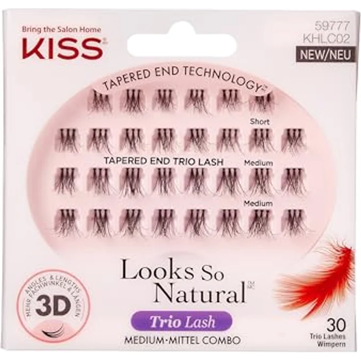 KISS KISS Haute Couture Trio-Lashes - Lavish, Einzelwimpern – Bild 1