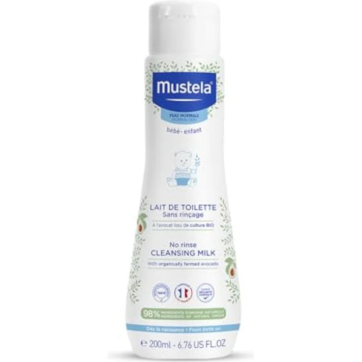 Mustela No Rinse Reinigungsmilch 200 ml mit reinigender Wirkung – Bild 2