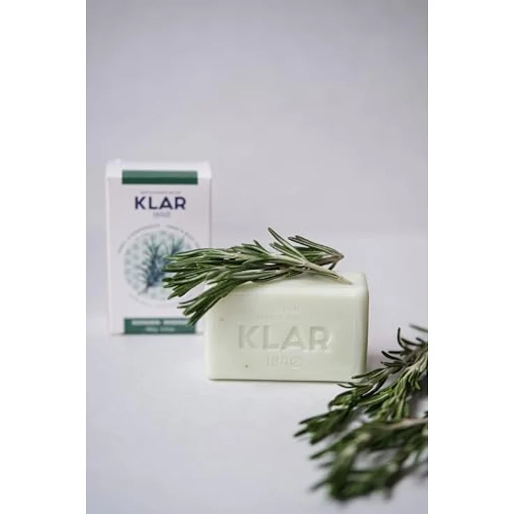 Klar Seifen Rosmarinseife 100g, Cosmos zertifiziert, palmölfrei, mit würzigem Duft, geeignet für normale Haut – Bild 3