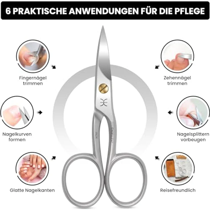 Excellent Fußnagelschere 11.0 cm, Gerade Schneide aus poliertem Edelstahl, Präzise & Robuste Nagelschere für dicke Nägel, Made in Italien – Bild 4