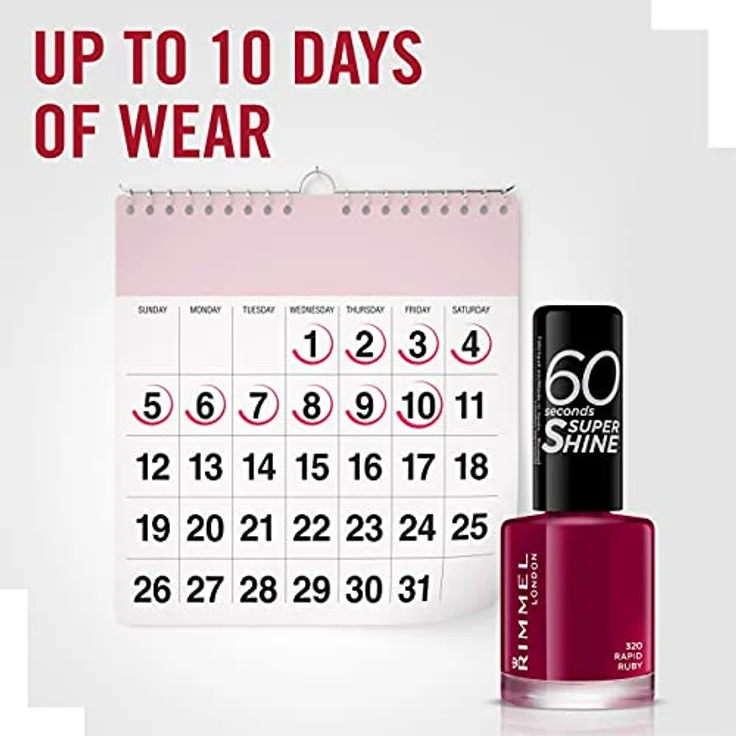 60 SECONDS super shine #320rapid ruby 13,5 ml – Bild 6