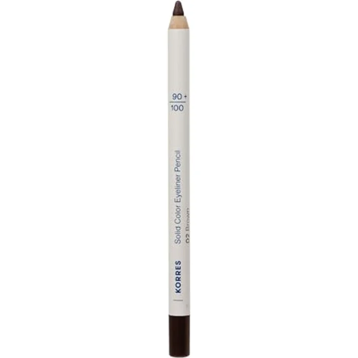 KORRES Solid Color Eyeliner Pencil Brown 02, cremige Textur mit Vulkan-Mineralien, langanhaltend & vegan, 1,2g – Bild 1