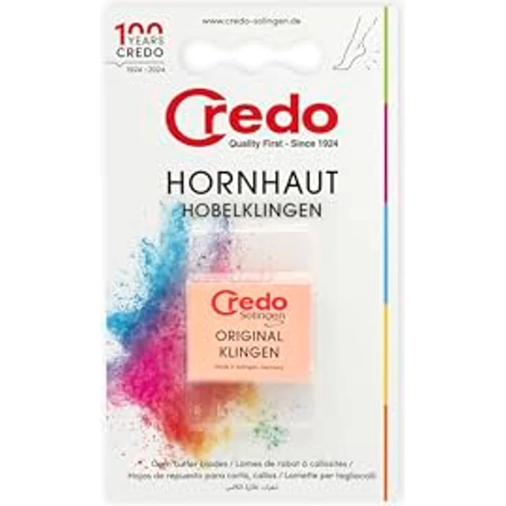 CREDO Hobelklingen, 2 cm, 10er Pack für Hornhauthobel, orange, hergestellt in Solingen – Bild 3