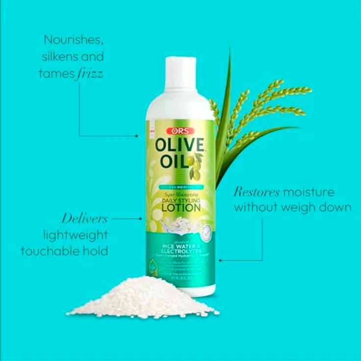 ORS Max Moisture Lotion, 473 ml - Feuchtigkeitsspendende Haarstyling-Lotion mit Kokosöl, Olivenöl & Hyaluronsäure, für intensiv nährendes und stärkendes Styling – Bild 2