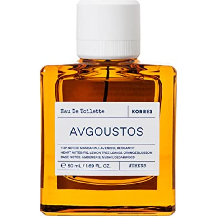KORRES AVGOUSTOS Eau de Toilette für Damen und Herren, unisex Duft, fruchtig-zitrischer Sommerduft, vegan, 50 ml – Bild 1