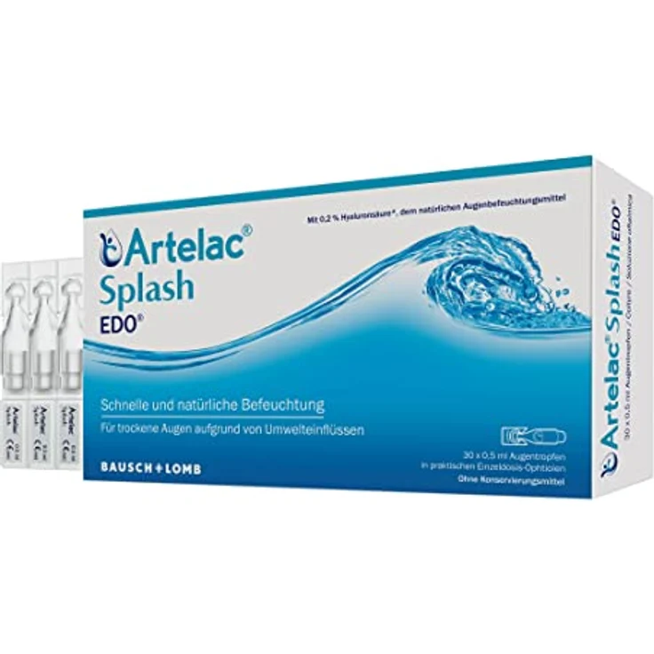 ARTELAC Splash EDO Augentropfen 15 ml All-in-One-Lösung zur Reinigung, Desinfektion & Aufbewahrung – Bild 2