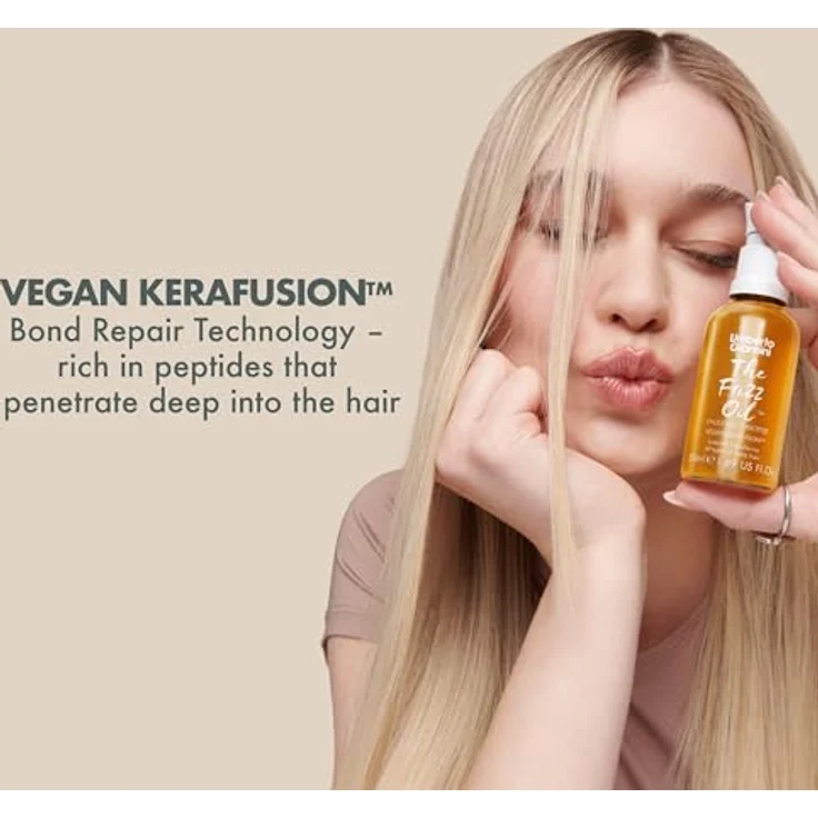 Umberto Giannini The Frizz Oil 50 ml – Glanzverstärkendes, veganes Keratin-Bond-Reparatur-Haaröl mit Metall-Detox-Technologie – Bild 3