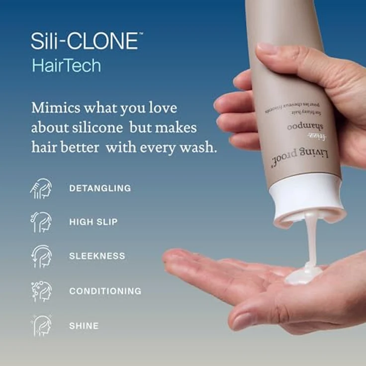 Living Proof No Frizz Shampoo 710ml, Anti-Frizz & Glättung, sanft reinigend, feuchtigkeitsschützend, sulfatfrei, für alle Haartypen – Bild 5