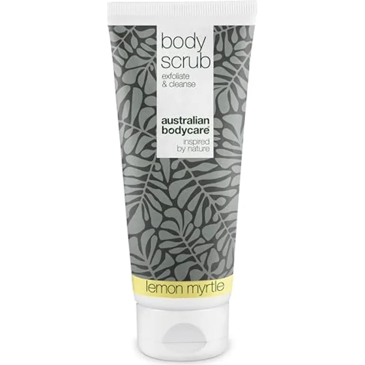 Australian Bodycare Body Scrub 200ml | Teebaumöl + Lemon Myrtle | Körperpeeling für Pickel, unreine Haut & eingewachsene Haare | Fußpeeling gegen Hornhaut