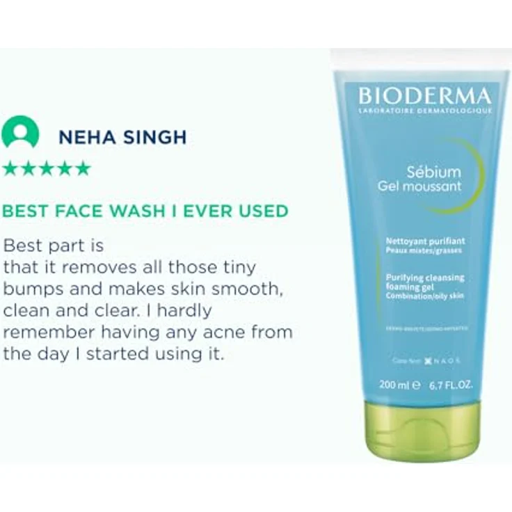 Bioderma Sebium gel Moussant 200 ml, für Damen und Herren – Bild 8