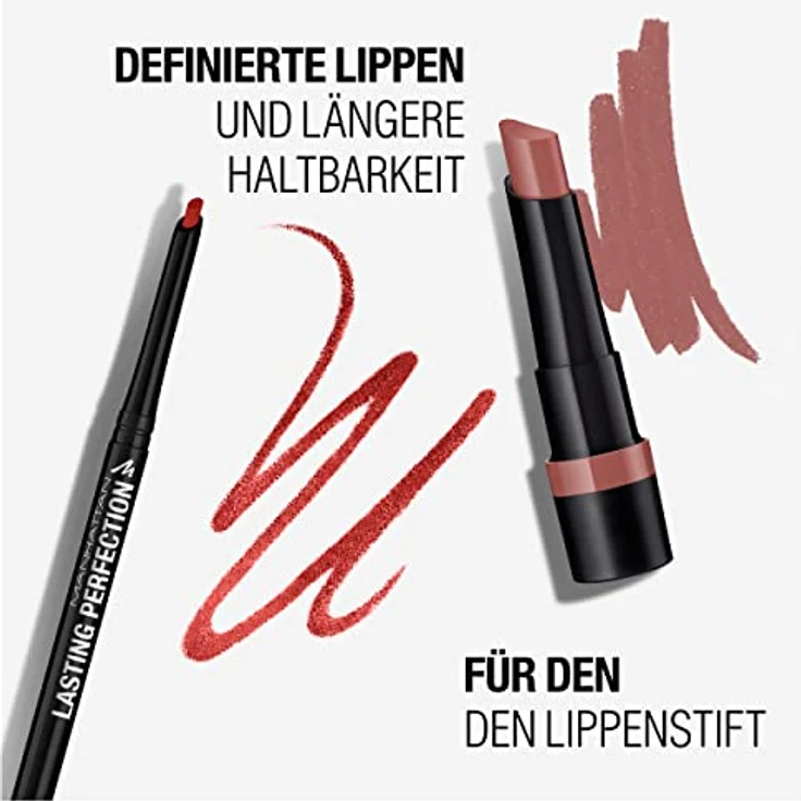 Manhattan Lasting Perfection Lipliner, Fb. 45 Epic Burgundy, langanhaltender und deckender Konturenstift, 2 g – Bild 4