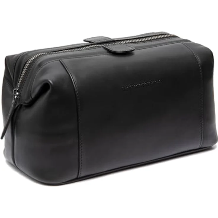 The Chesterfield Brand Biassa Kulturbeutel, Leder Necessaire 28 cm, Schwarz, mit Innenfächern für optimale Aufbewahrung (6 l) – Bild 2