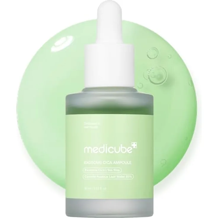 Medicube Exosome Cica Tea Tree Ampoule, Gesichtsserum für empfindliche Haut mit Centella Asiatica, 30 ml