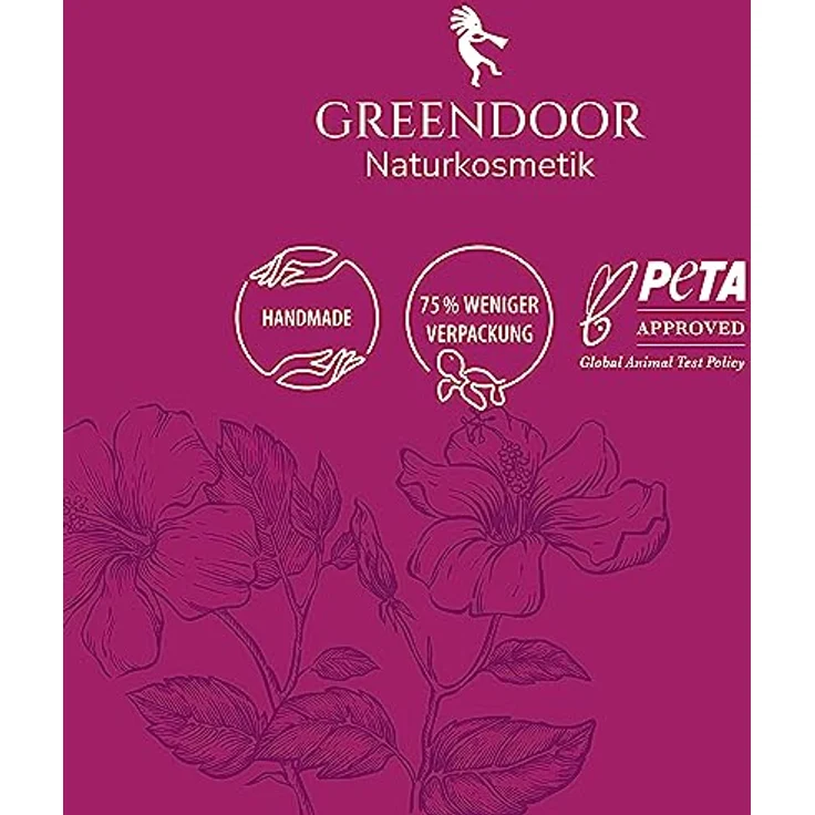 GREENDOOR Milchbad Hibiscusblüte 200g - Haut pflegend, 100% natürlicher Badezusatz, bioabbaubar – Bild 4