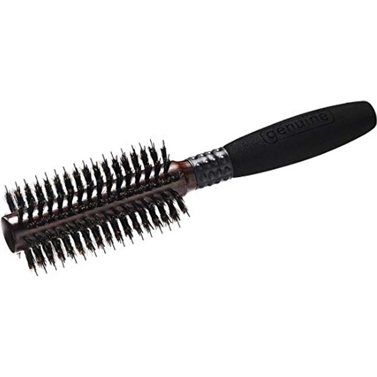 Genuine Haircare CARE STYLER M – Rundbürste für 10-18 cm Haar, Wildschweinborsten und Pins, antistatisch, Föhn-Bürste für Glätten und Volumen – Bild 1